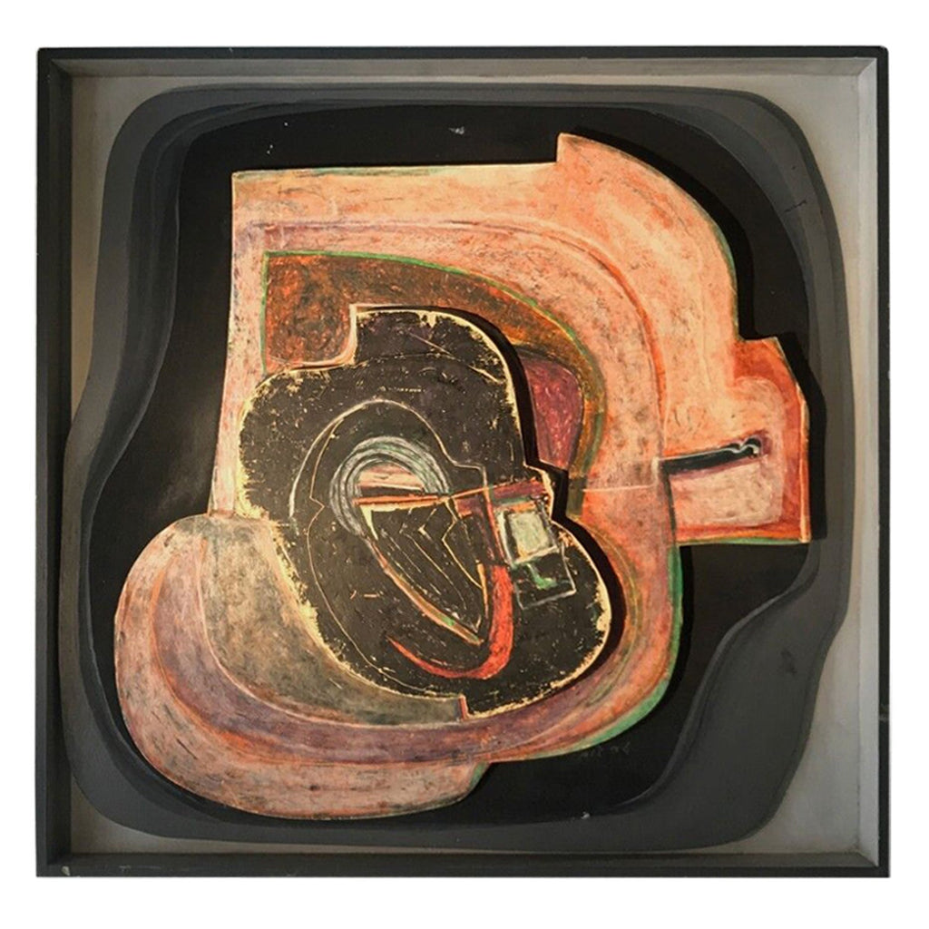 Mixed Media Painting Sculpture Construction 1980s Brazilian Political Art