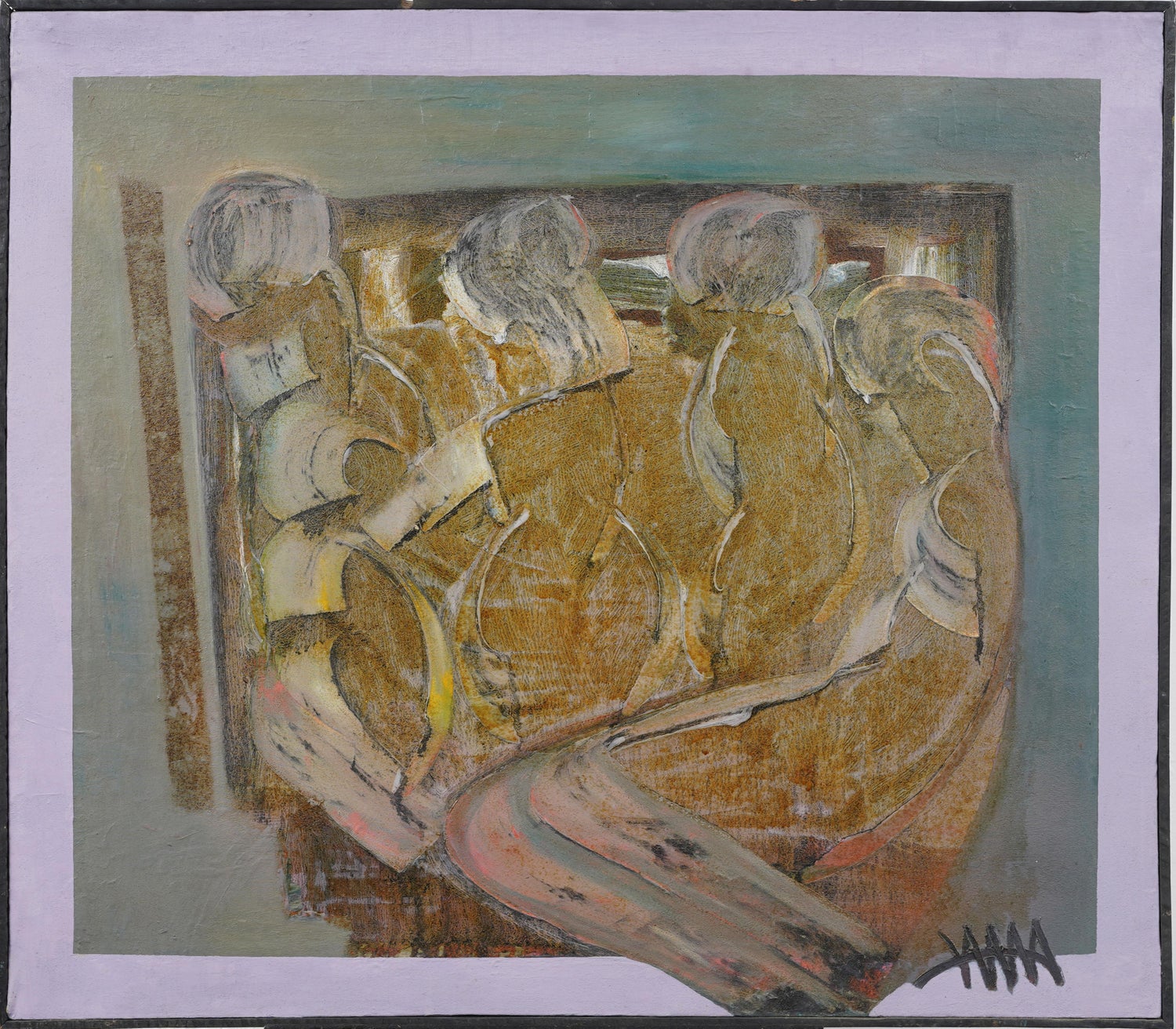 Matthias Alfen German Sculptor Modern Expressionist Painting Psychogram