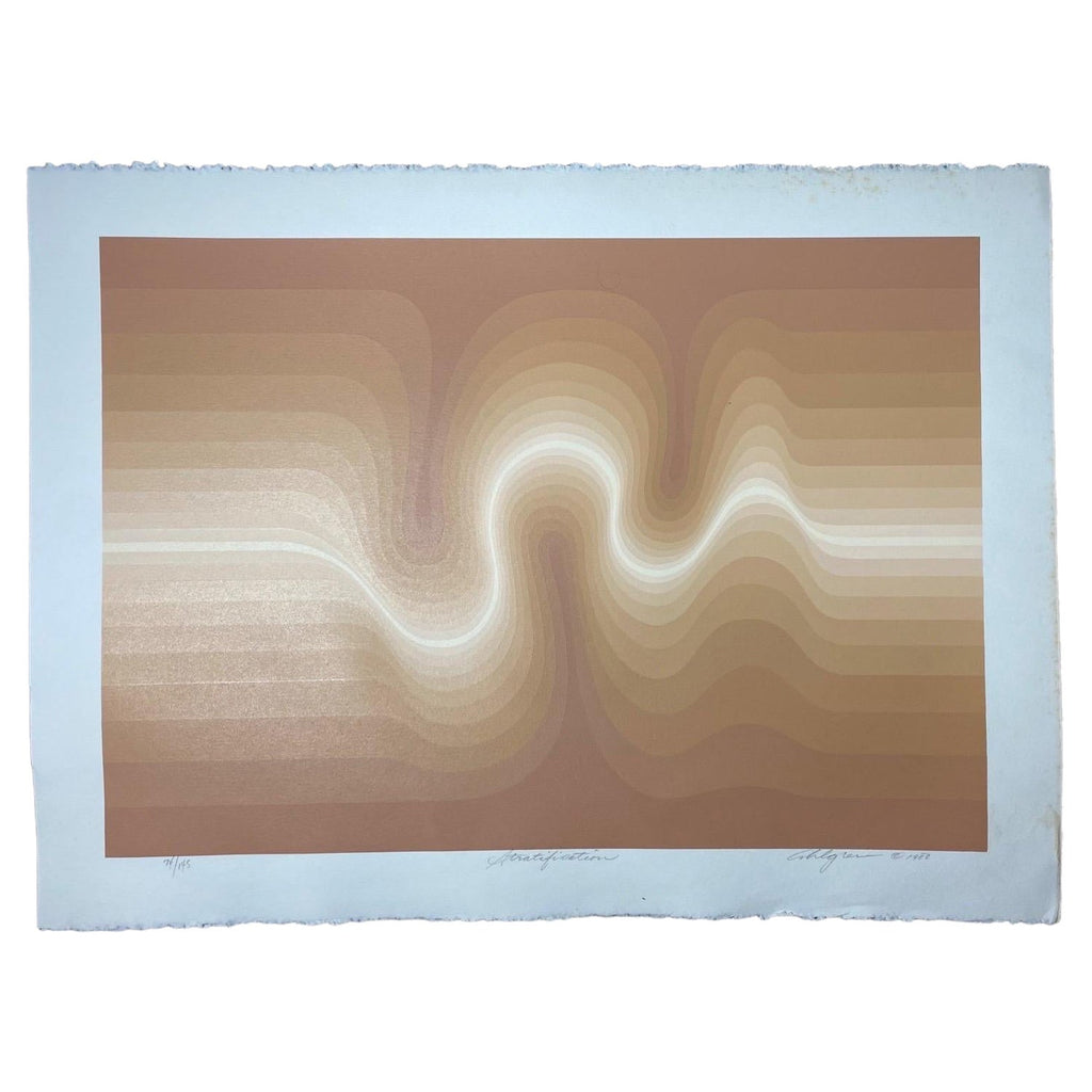 Limited Edition Architecture Kinetic Art Op Art Screenprint Lithograph Pol Bury