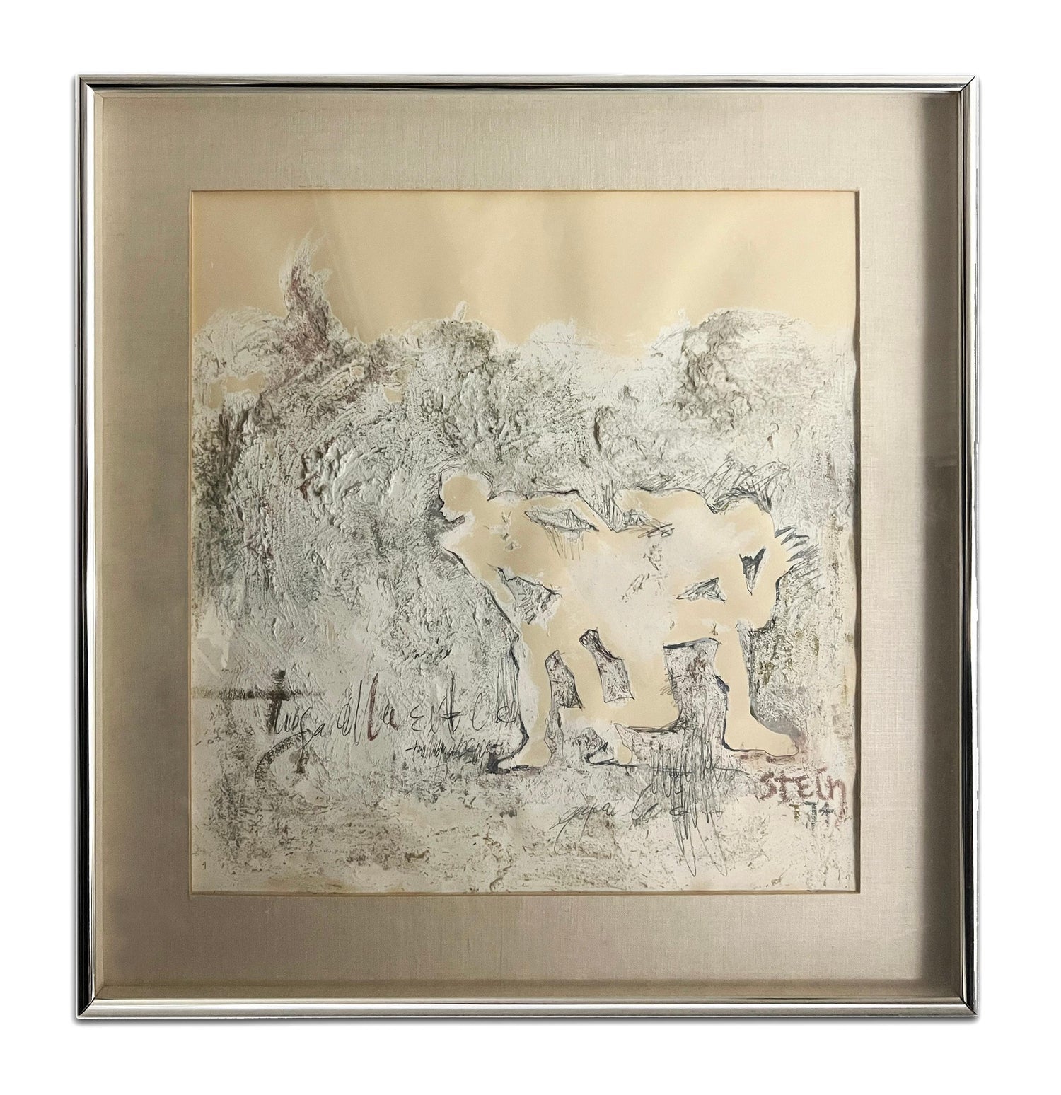 German Neo Expressionist Graphite Pencil Drawing Erwin Pfrang Nolan Gallery NYC