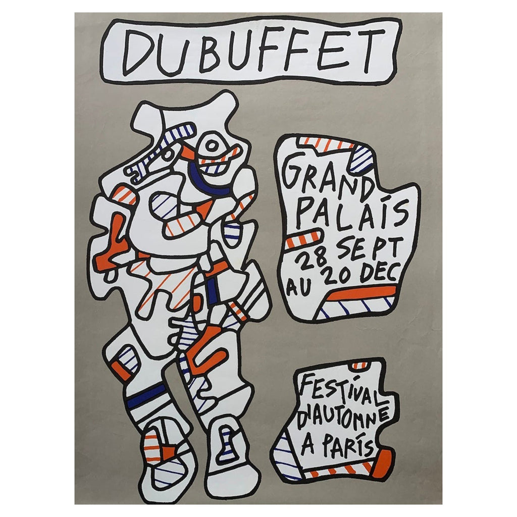 Original Vintage Poster Jean Dubuffet Gallery Exhibition Galerie Beyeler Basel
