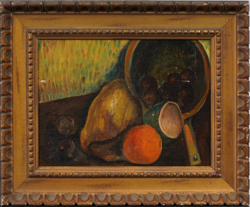 Oil Painting Still Life Fruit Bowl Polly Thayer Boston Modernist Woman Artist