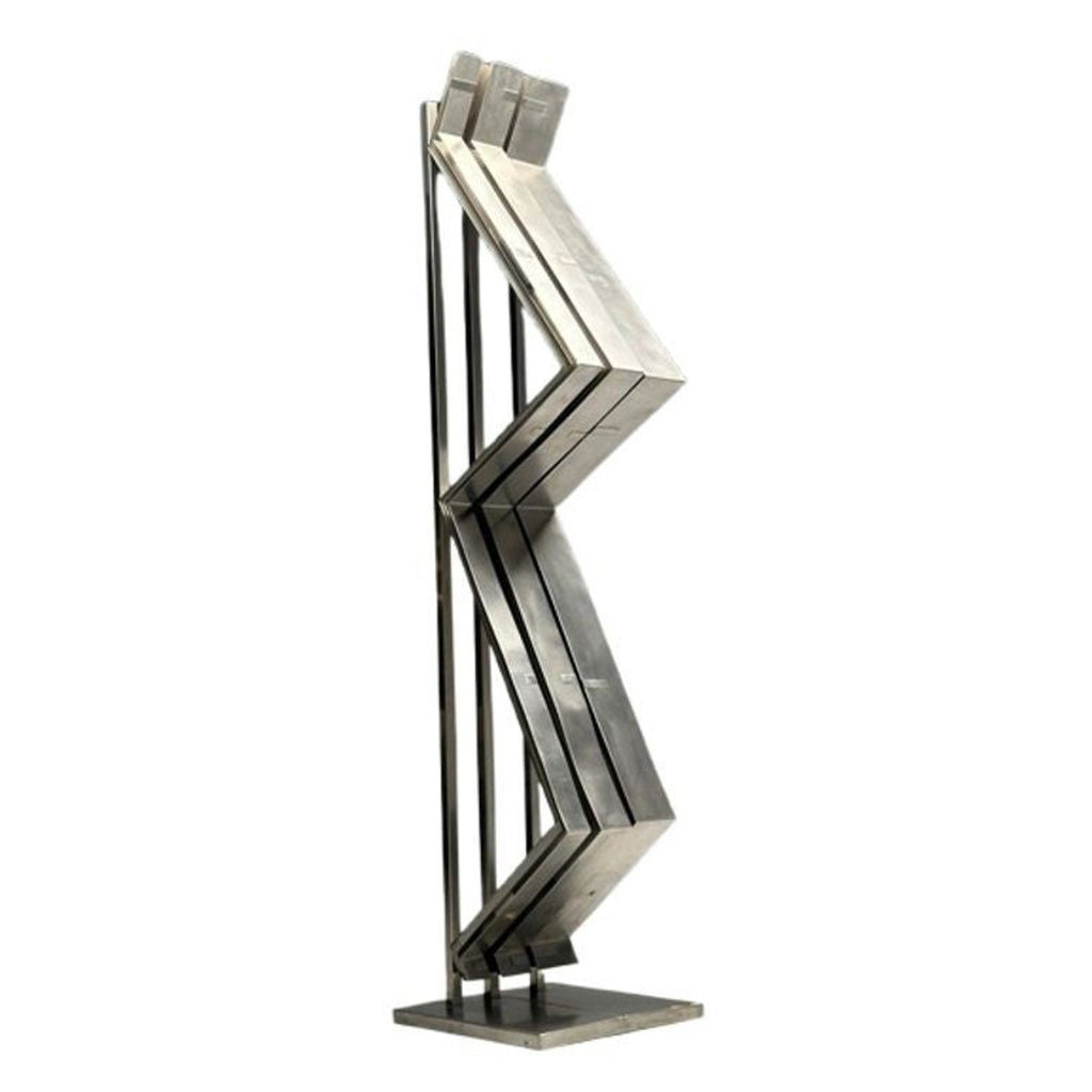 1970s Steel Modernist Abstract Kinetic Puzzle Sculpture "The Test" William King