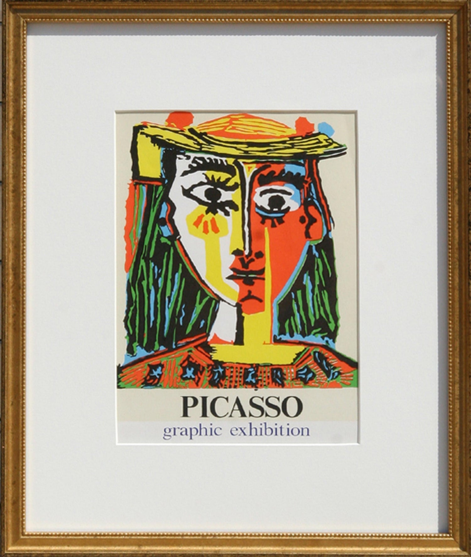 Vintage 1960s Pablo Picasso Photo Silkscreen Serigraph Pop Art