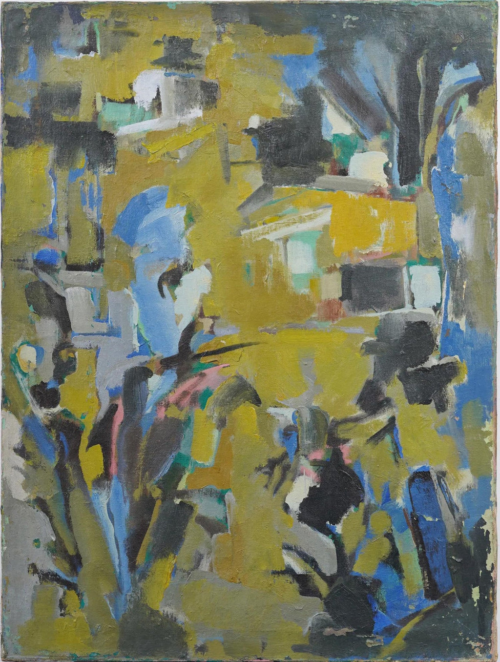 Russian Ukrainian Abstract Oil Painting Alexander Pavlov Vilnius Landscape