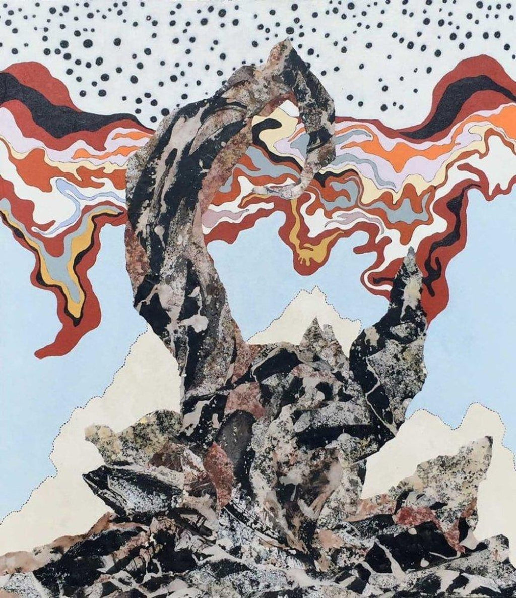 Original Collage Rashaad Newsome Power & Periphery Nigeria Marlborough Gallery