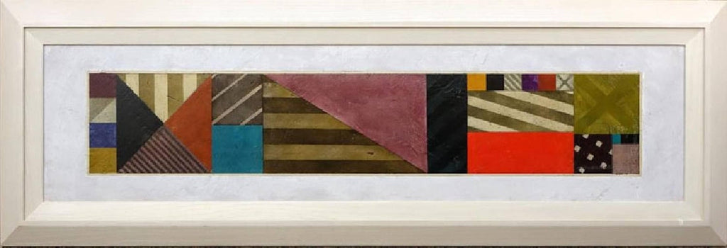 French Post War Geometric Abstract Oil Painting Kinetic Op Art Edgard Pillet
