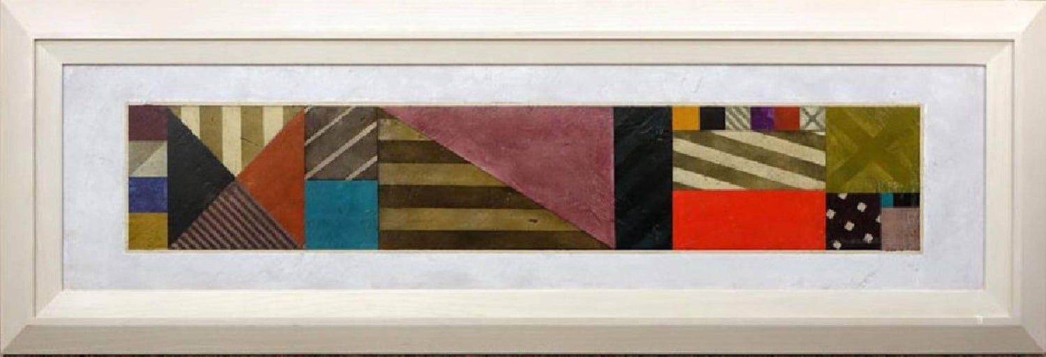 French Post War Geometric Abstract Oil Painting Kinetic Op Art Edgard Pillet