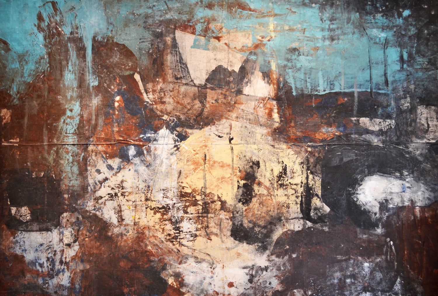 Large Spanish Pop Art Catalan Mixed Media Collage Painting Jordi Prat Pons