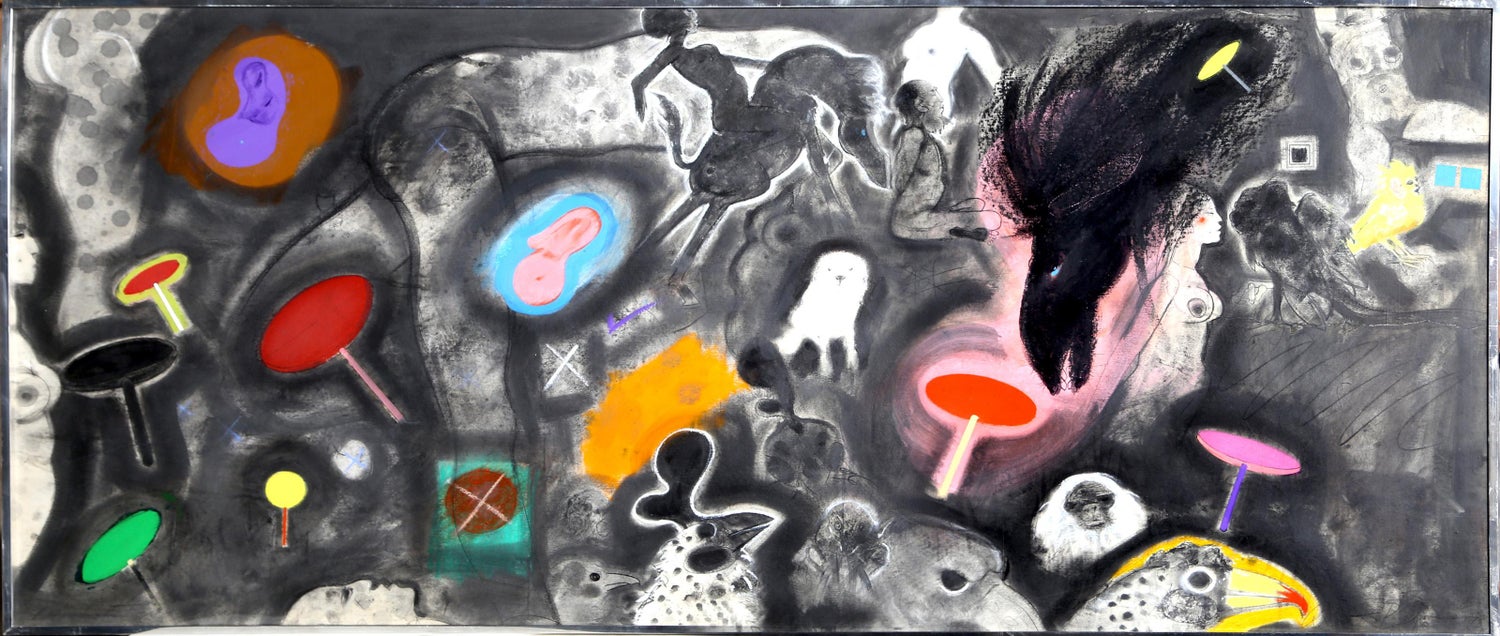 Abstract Surrealist Spray Paint Mixed Media The Dump Mason Rader