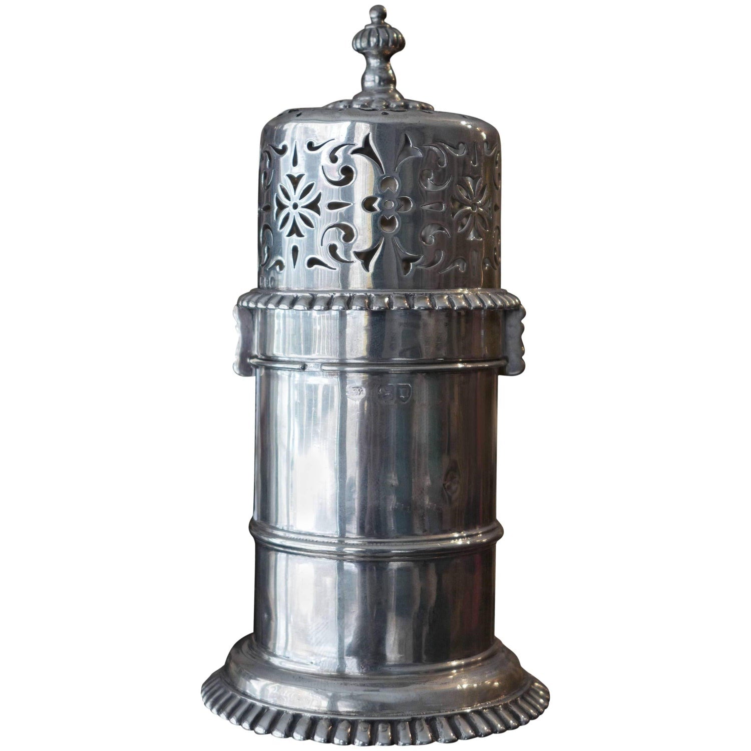 Rare 19th C Antique Silver Filigree Judaica Besamim Spice Tower Austro Hungarian