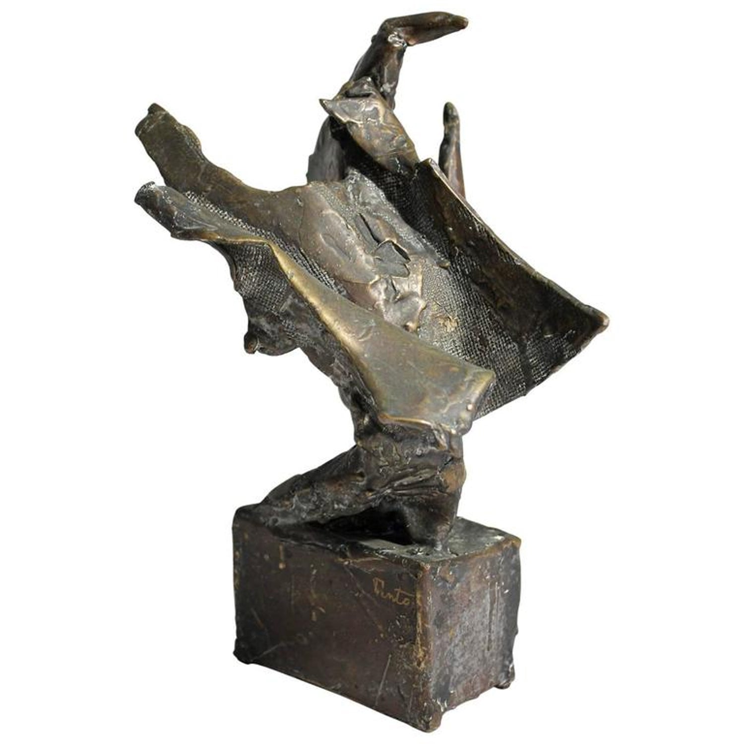Bronze Sculpture Charles Dickens Figure American Boston Figural Modernist