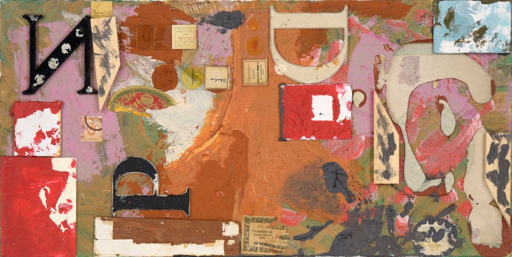 Assemblage Collage Painting/Sculpture with Pennies and Scrap Civil Rights Artist