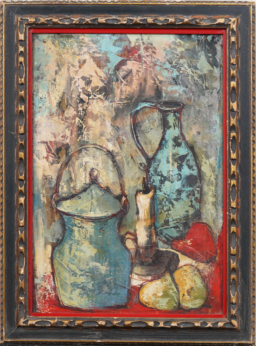 Jerusalem Samovar Israeli Judaica Eliezer Weishoff Oil Painting Bezalel Artist