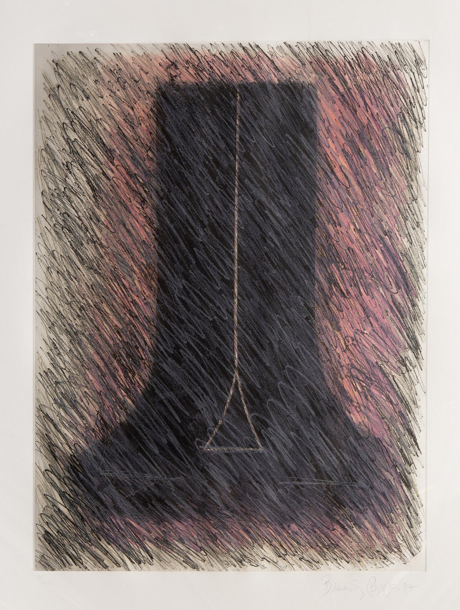 Abstract Drypoint Etching Cheryl Warrick African American Woman Artist