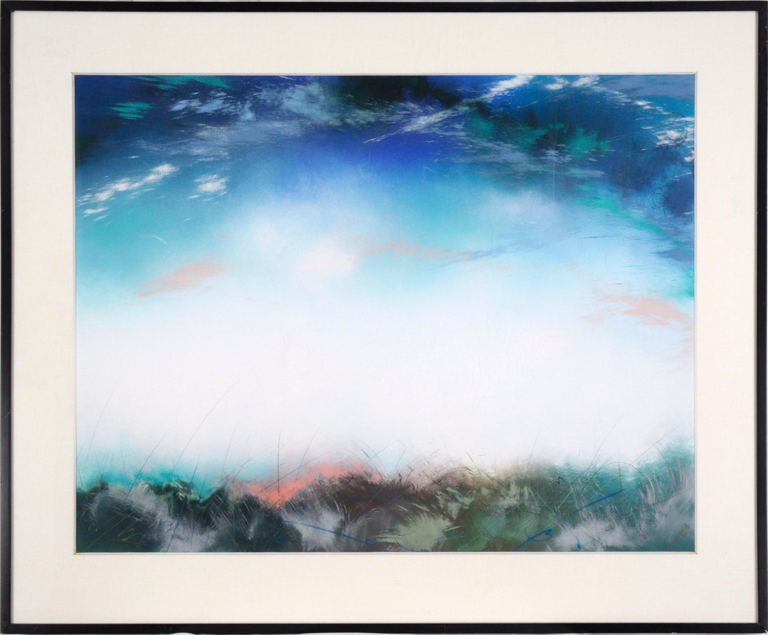 Large Abstract Landscape Pastel Drawing Painting San Francisco Artist, Megan #10
