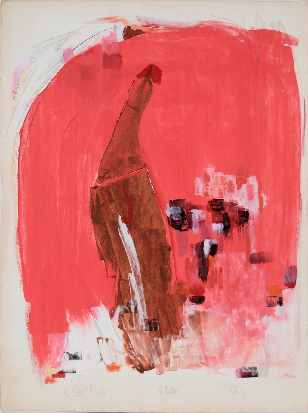 Bold Gestural Figurative Abstract Painting
