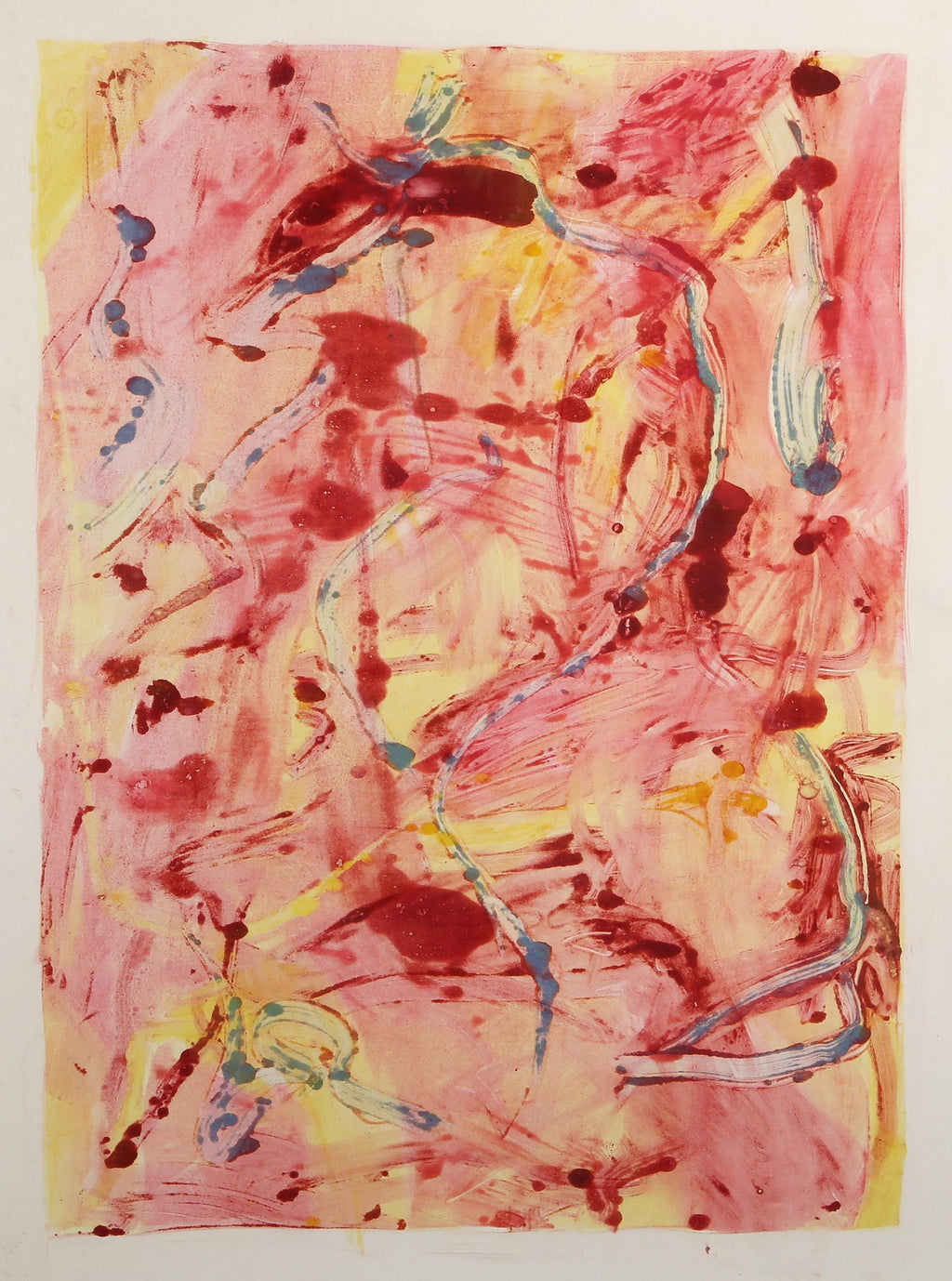 Lyrical Abstraction Acrylic Painting Ronnie Landfield Color Field Abstract