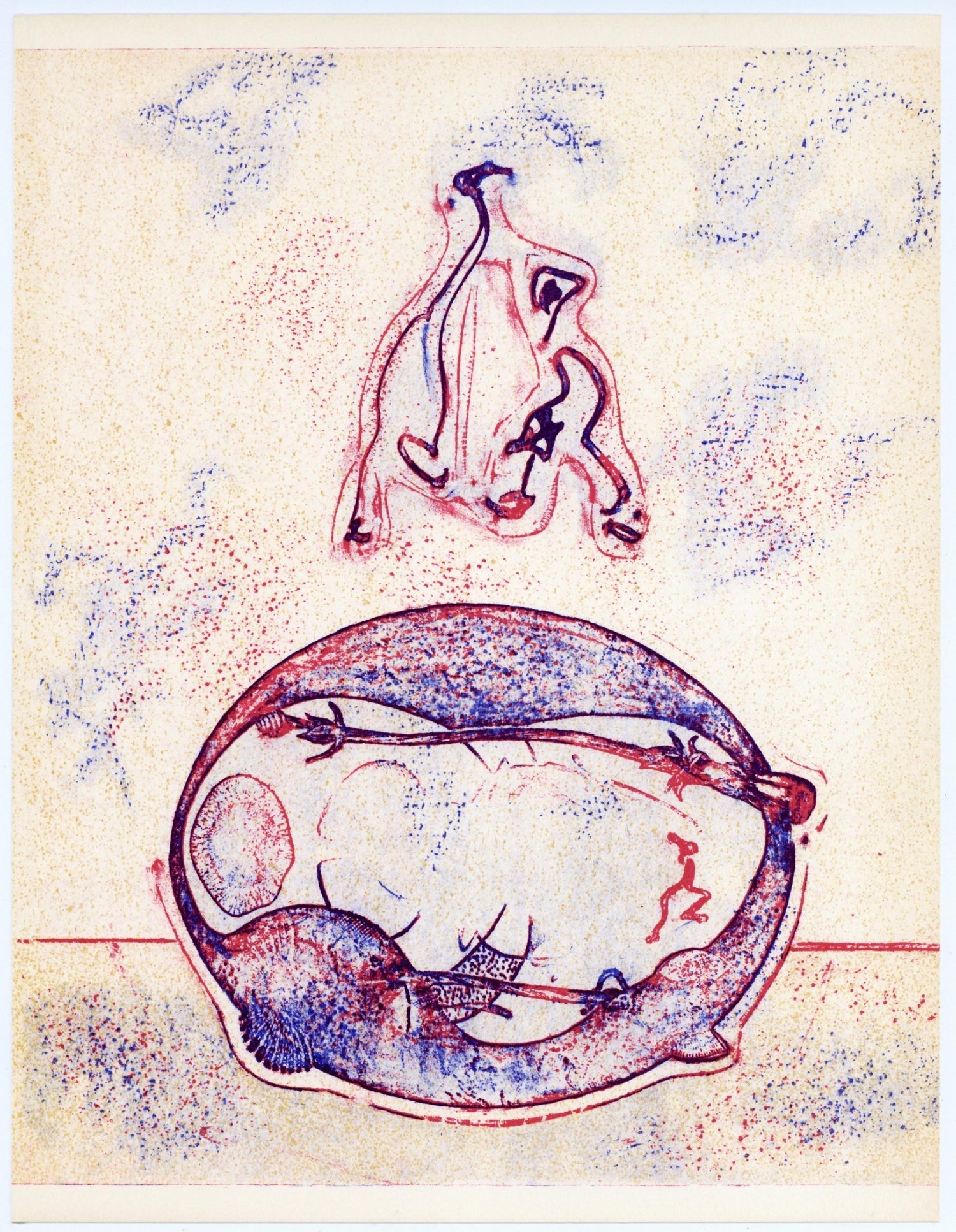 Max Ernst Dada Surrealist Hand Signed Lithograph Poster for a Jewish Museum
