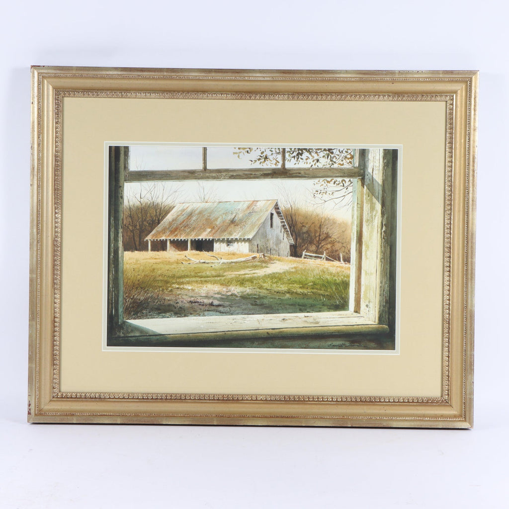 Family of Farmers by the Barn