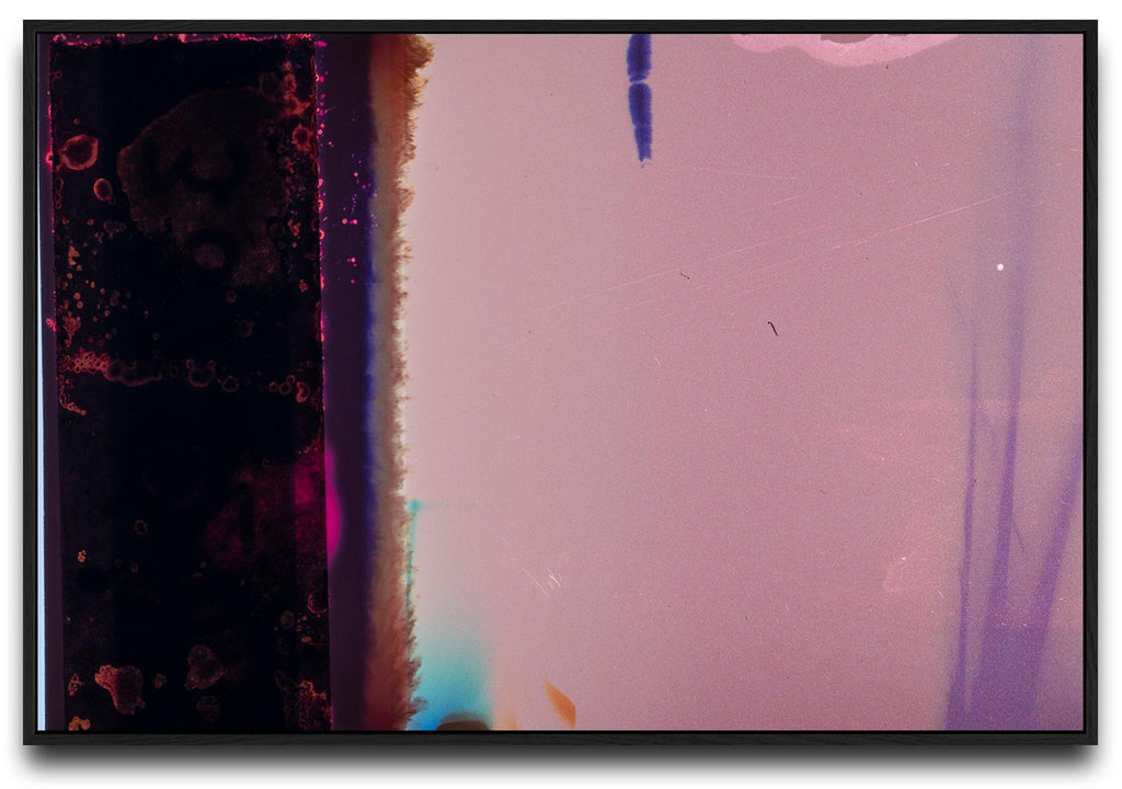 Large Mounted Abstract Color Photograph Sculpture Detail
