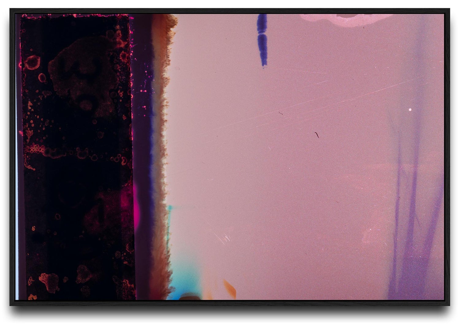 Large Mounted Abstract Color Photograph Sculpture Detail
