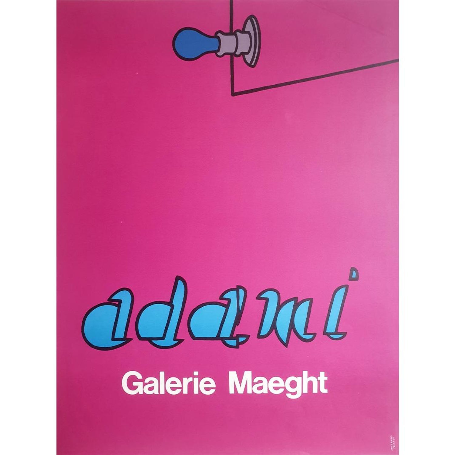 Italian Post Modern Pop Art Lithograph Vintage Poster Memphis Galerie Maeght