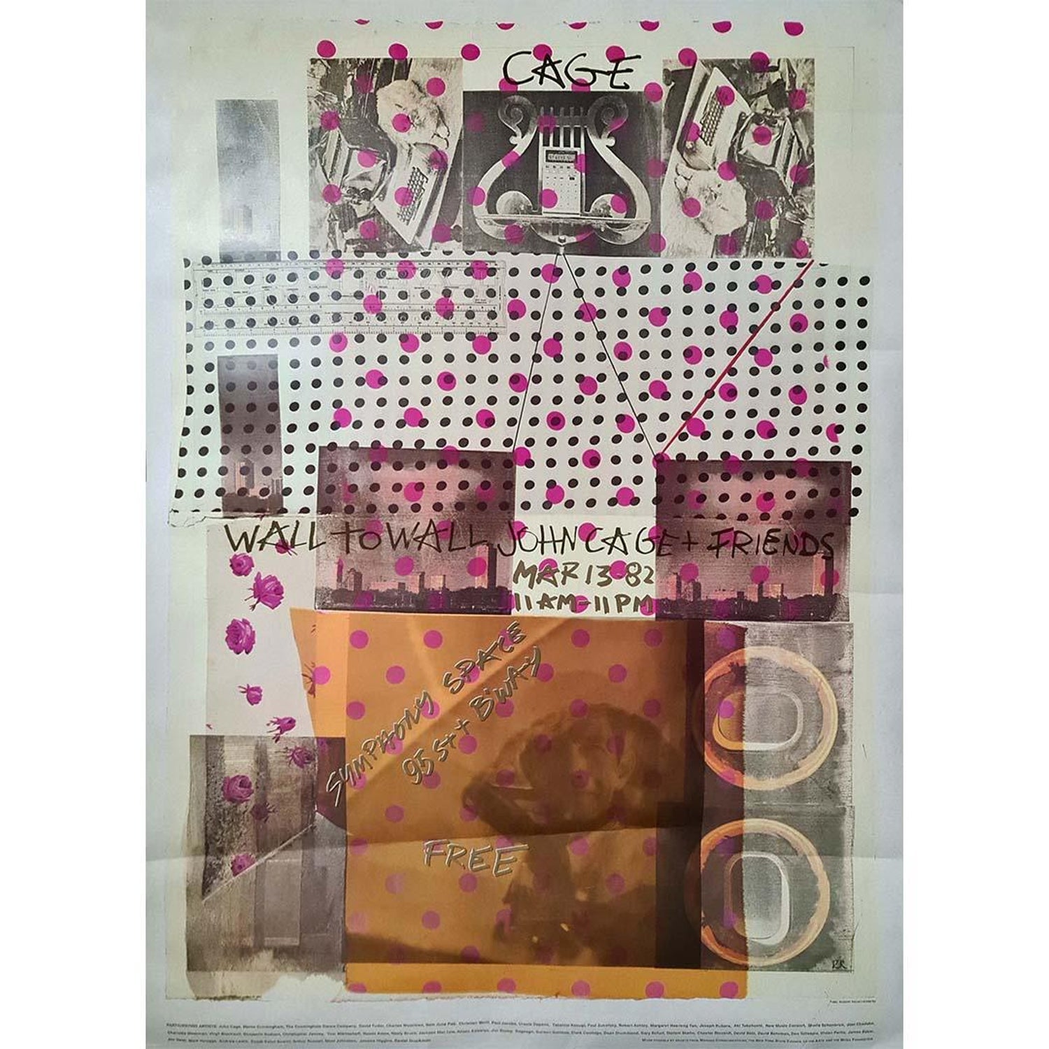 Large Pop Art Screenprint Collage Photo Lithograph Goat Chow Robert Rauschenberg