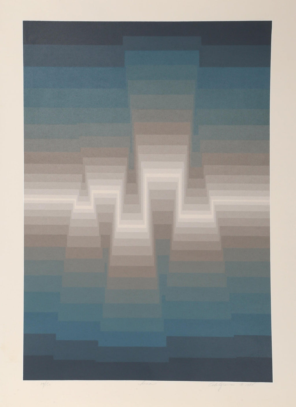 Limited Edition Architecture Kinetic Art Op Art Screenprint Lithograph Pol Bury