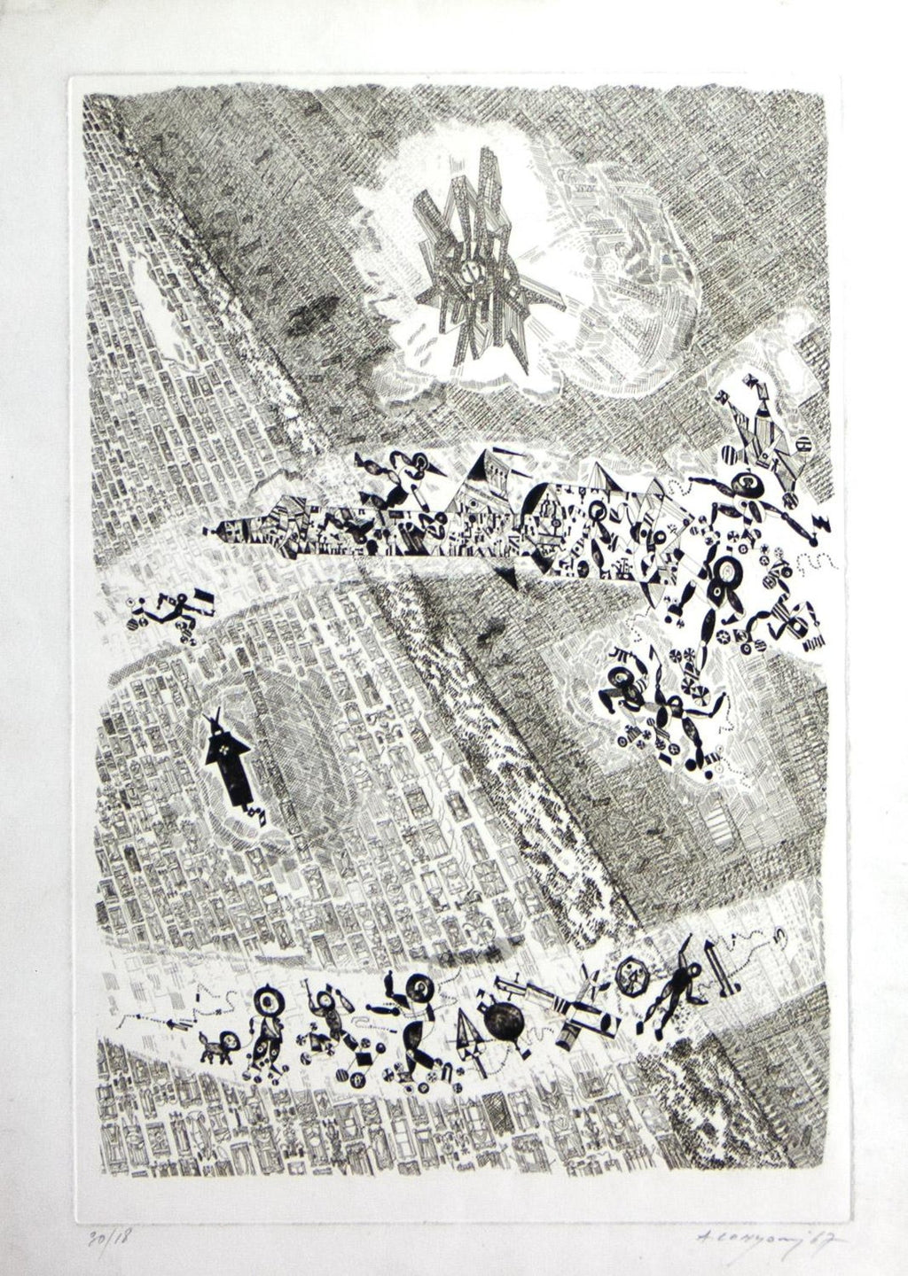Digital Iris Print "An Ideadic Camera" Pencil Signed with Initials edition of 15