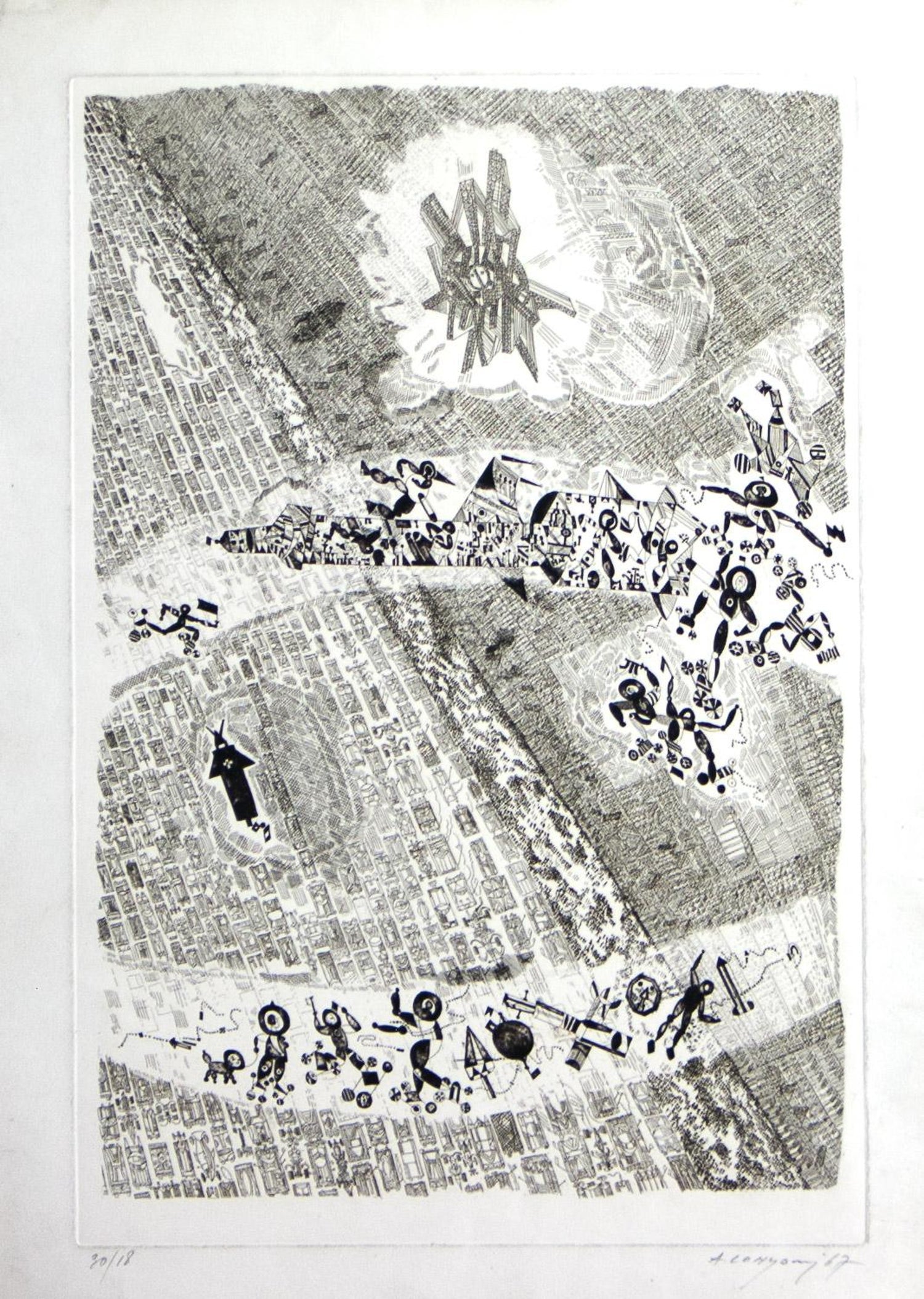 Digital Iris Print "An Ideadic Camera" Pencil Signed with Initials edition of 15