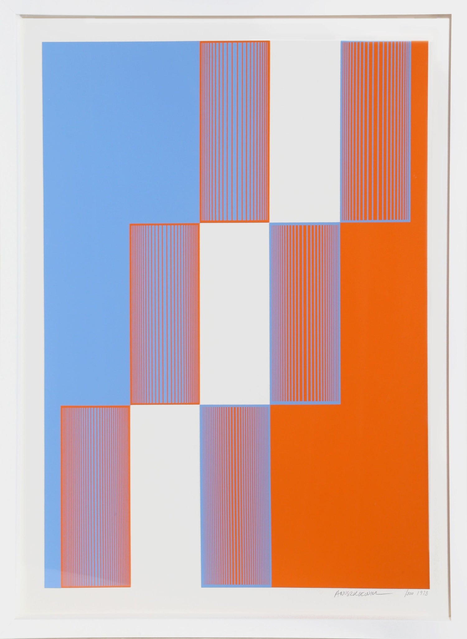 Architecture Kinetic New York Brooklyn Bridge Op Art Lithograph Pol Bury Ltd Ed
