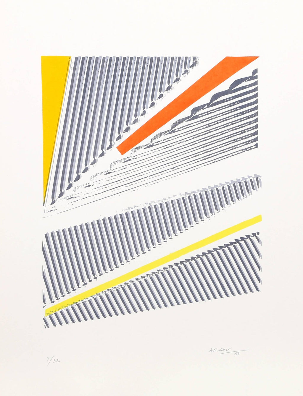 Frozen Sky, Night. Large Modern British Conceptual Screenprint Langlands & Bell