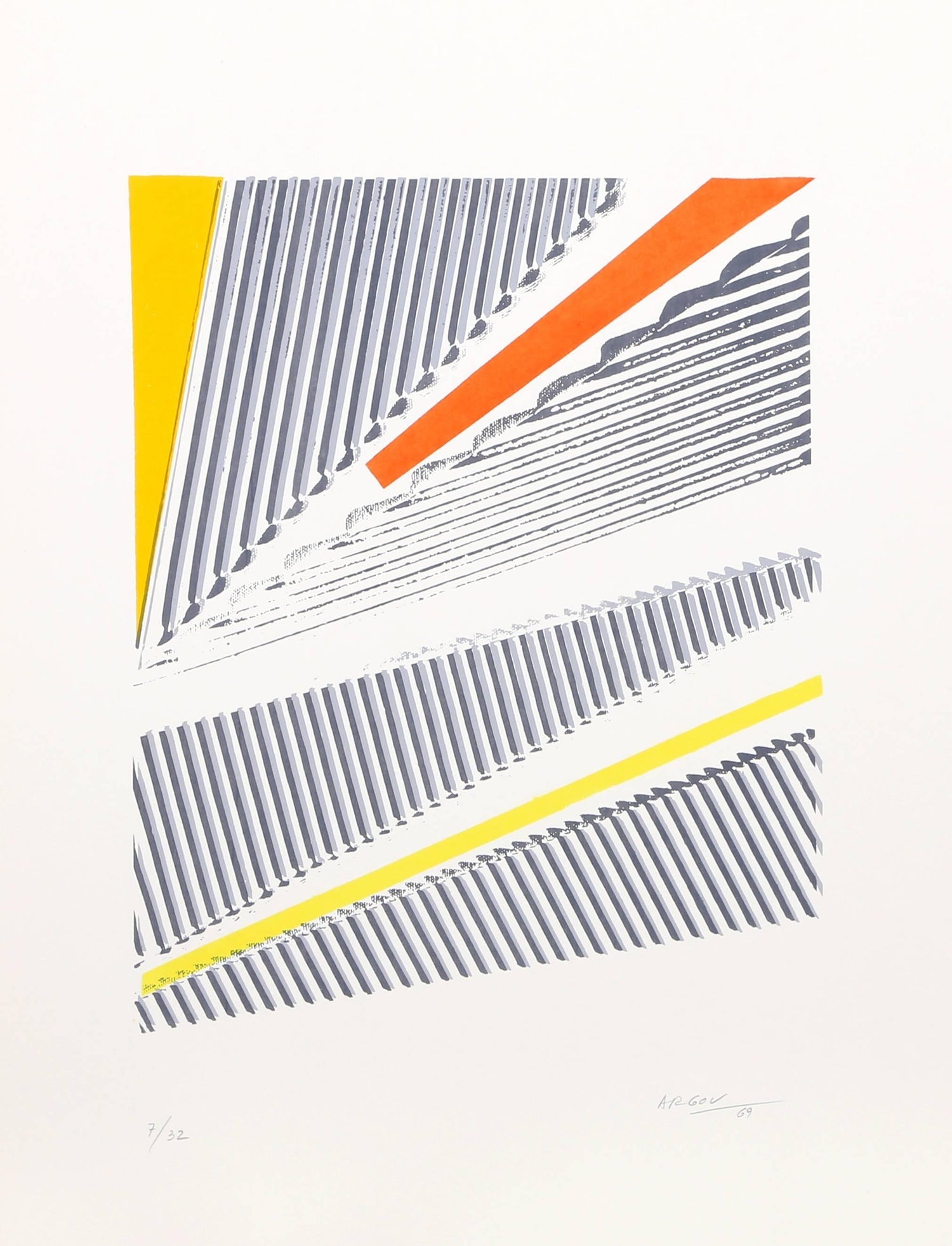 Frozen Sky, Night. Large Modern British Conceptual Screenprint Langlands & Bell