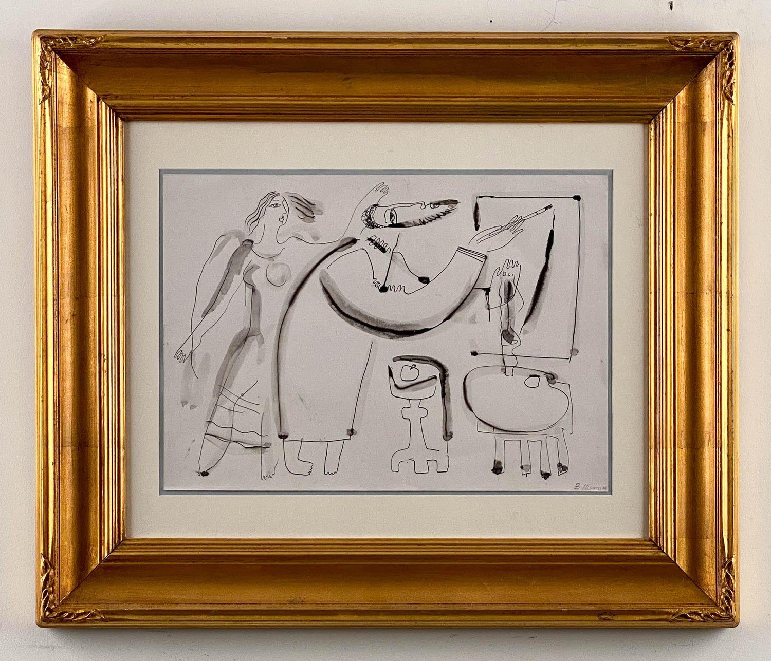 William Anthony 1992 Caricature Drawing Will You Marry Me?
