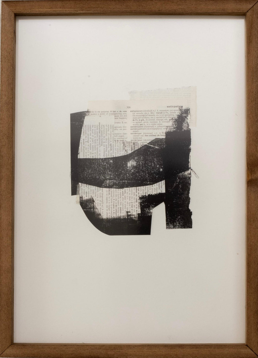 Dessin (Star) Mixed media Collage with Painting James Brown Galerie Bernd Kluser