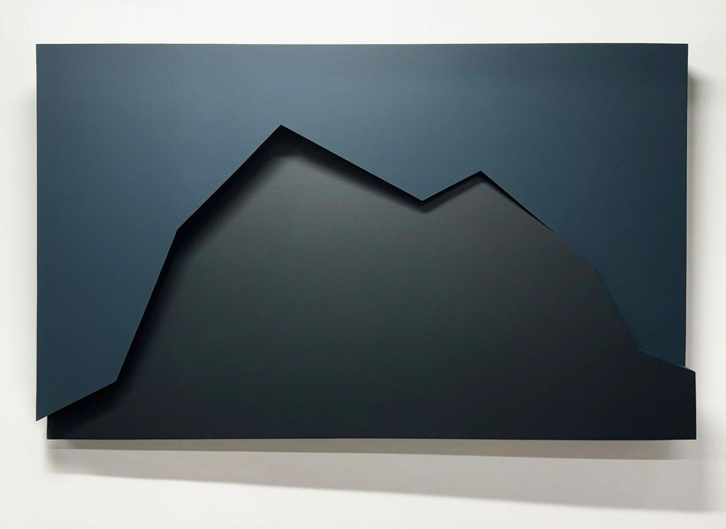 Swedish Modern Op Art Modular Relief Sculpture In Aluminum And Wood
