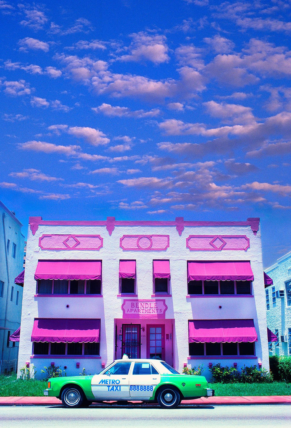 1980s Collins Av Lisa Klausner South Beach Photograph Print Miami Beach Art Deco