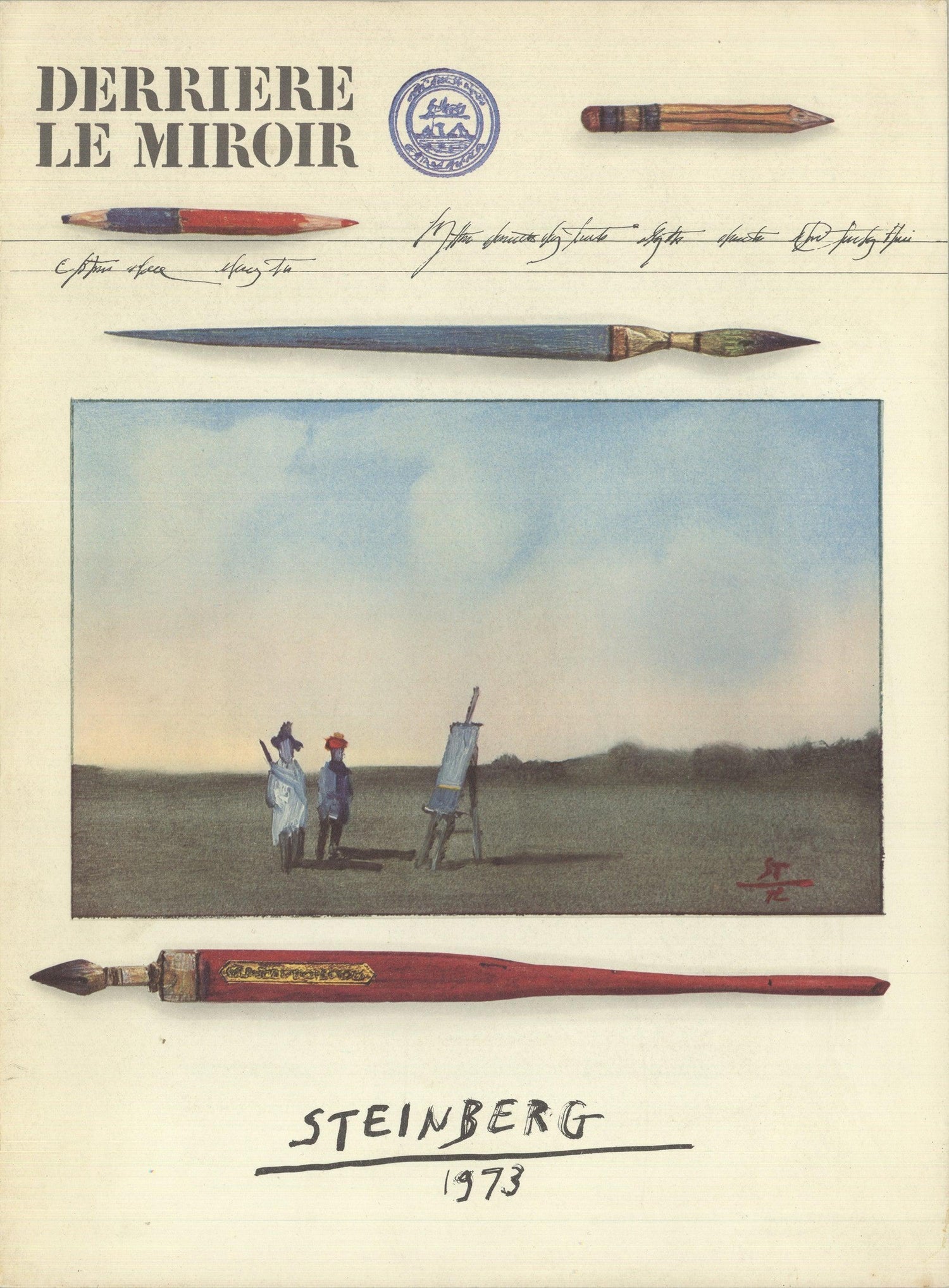 Vintage Poster Saul Steinberg Galerie Maeght Paris France