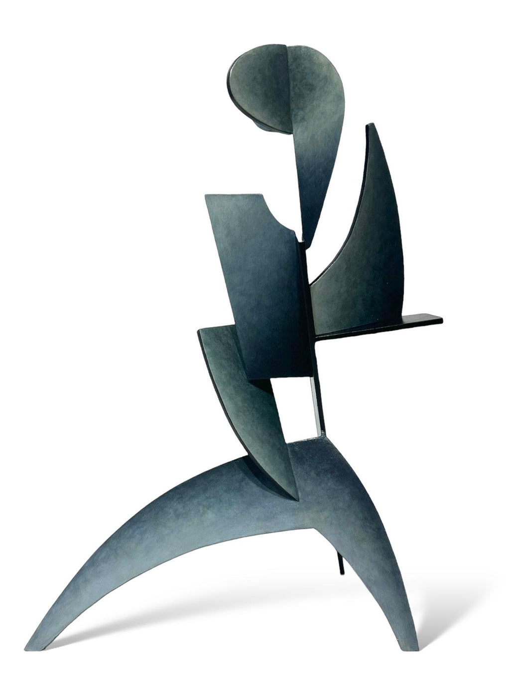 1970s Steel Modernist Abstract Kinetic Puzzle Sculpture "The Test" William King