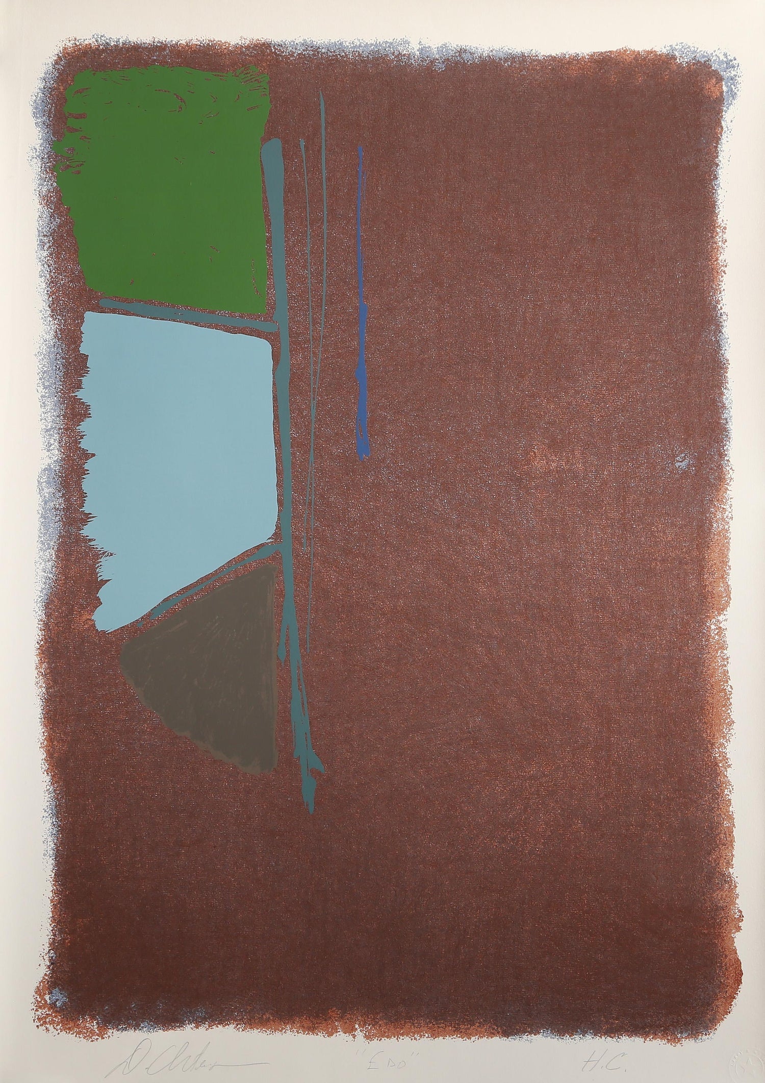 Michael Gross Israeli Minimalist Conceptual Art, Abstract Jerusalem Silkscreen