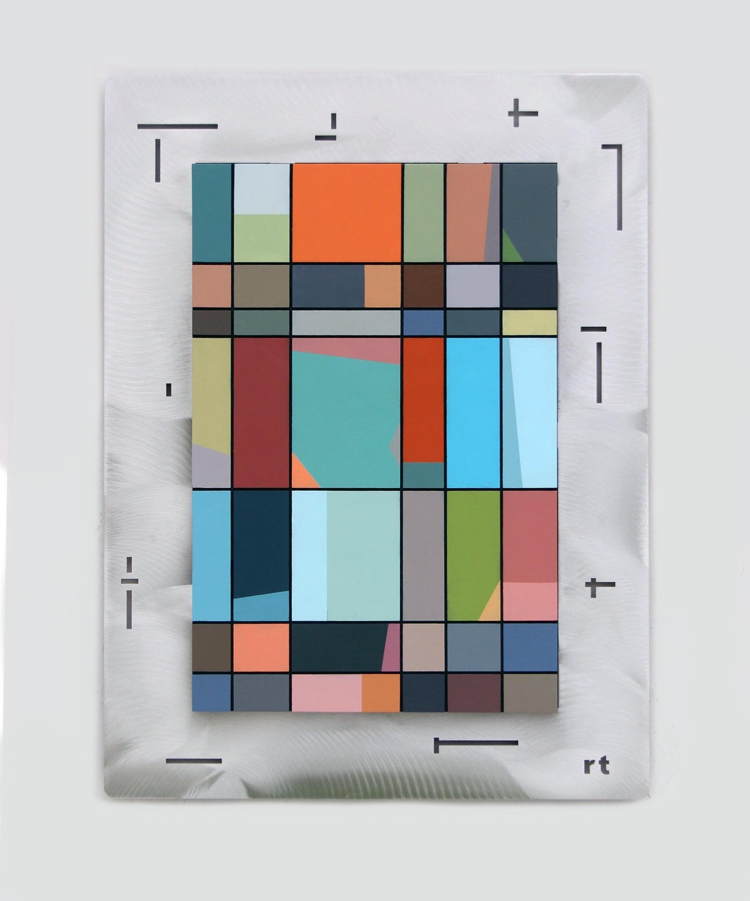 Bruce Robbins Large Abstract Diptyque Ladder Sculpture Painting "Jerusalem" 1981