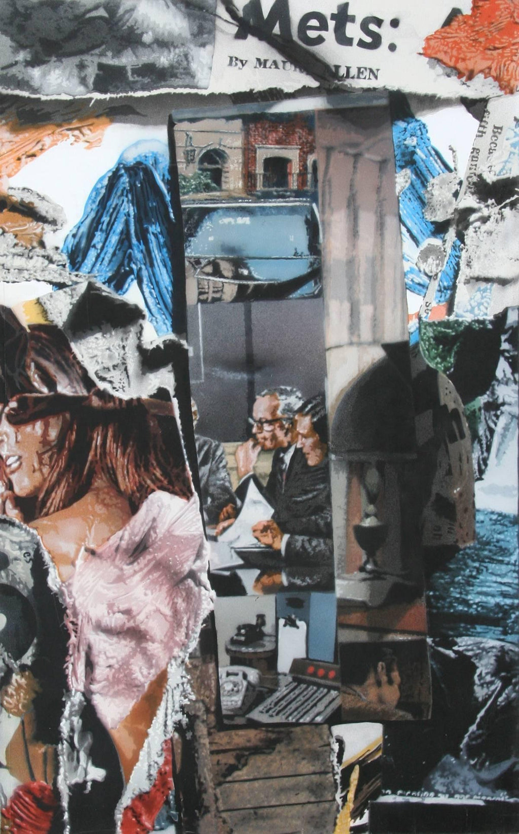 Outsider Ryan Humphrey Street Art Collage, Large Painting Jackson Pollock Photo