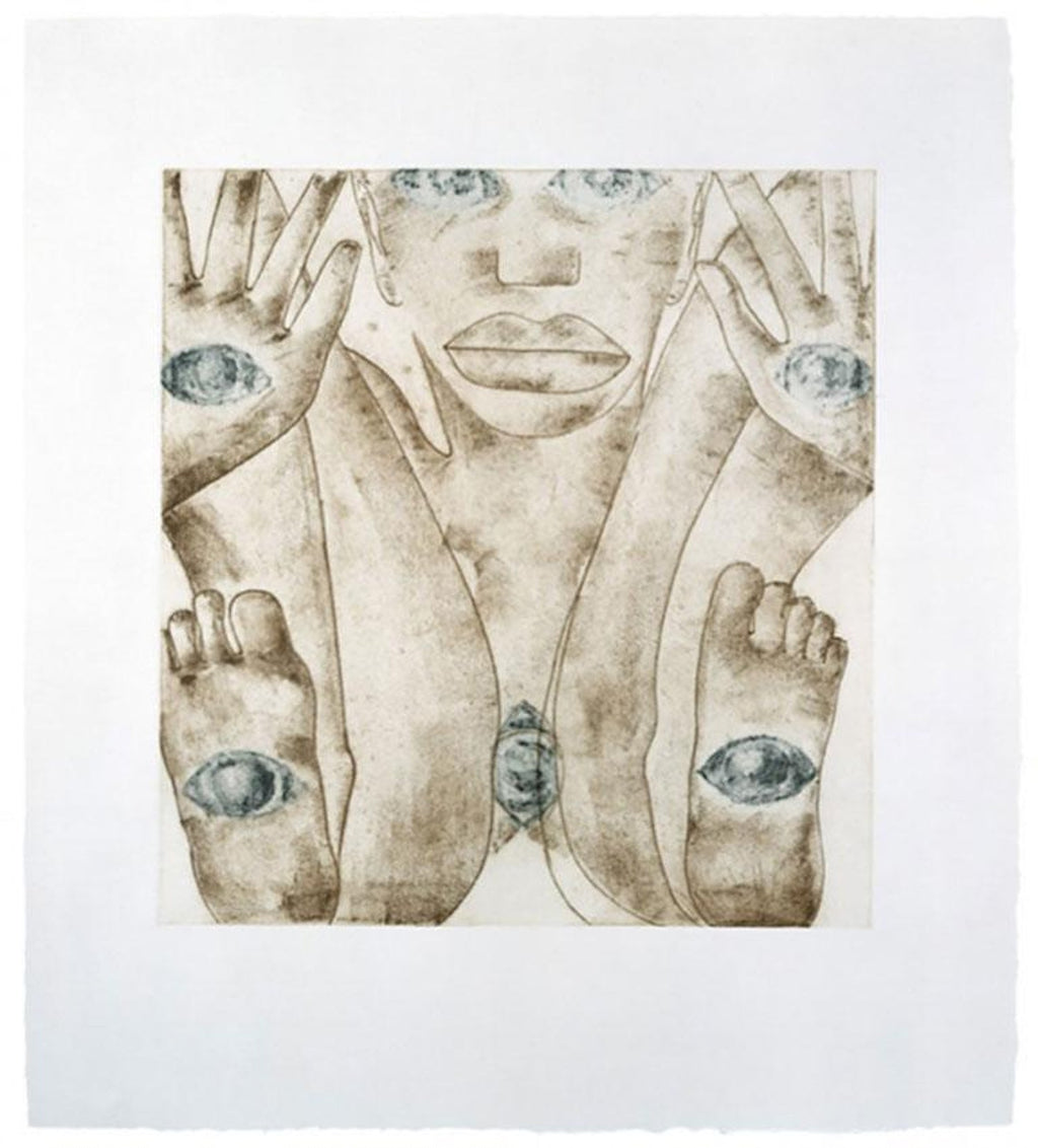 Paris Review Lithograph Francesco Clemente Neo Expressionist Italian Avant Garde