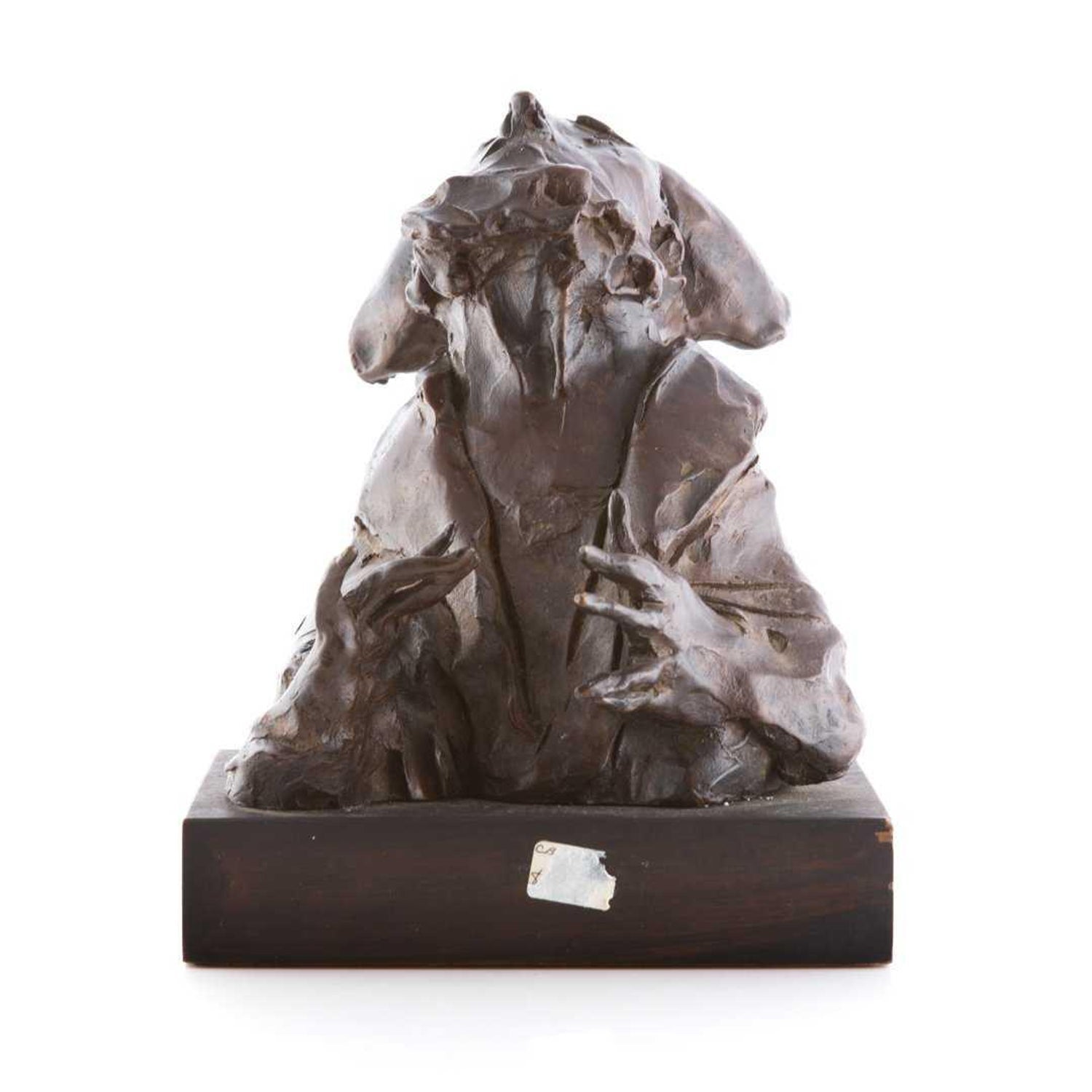 Judaica Bronze Sculpture "Rabbi" Figure Jewish American Boston Figural Modernist