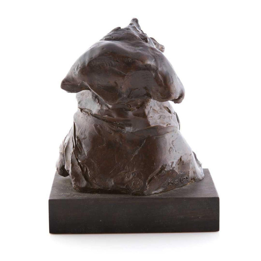Judaica Bronze Sculpture "Rabbi" Figure Jewish American Boston Figural Modernist