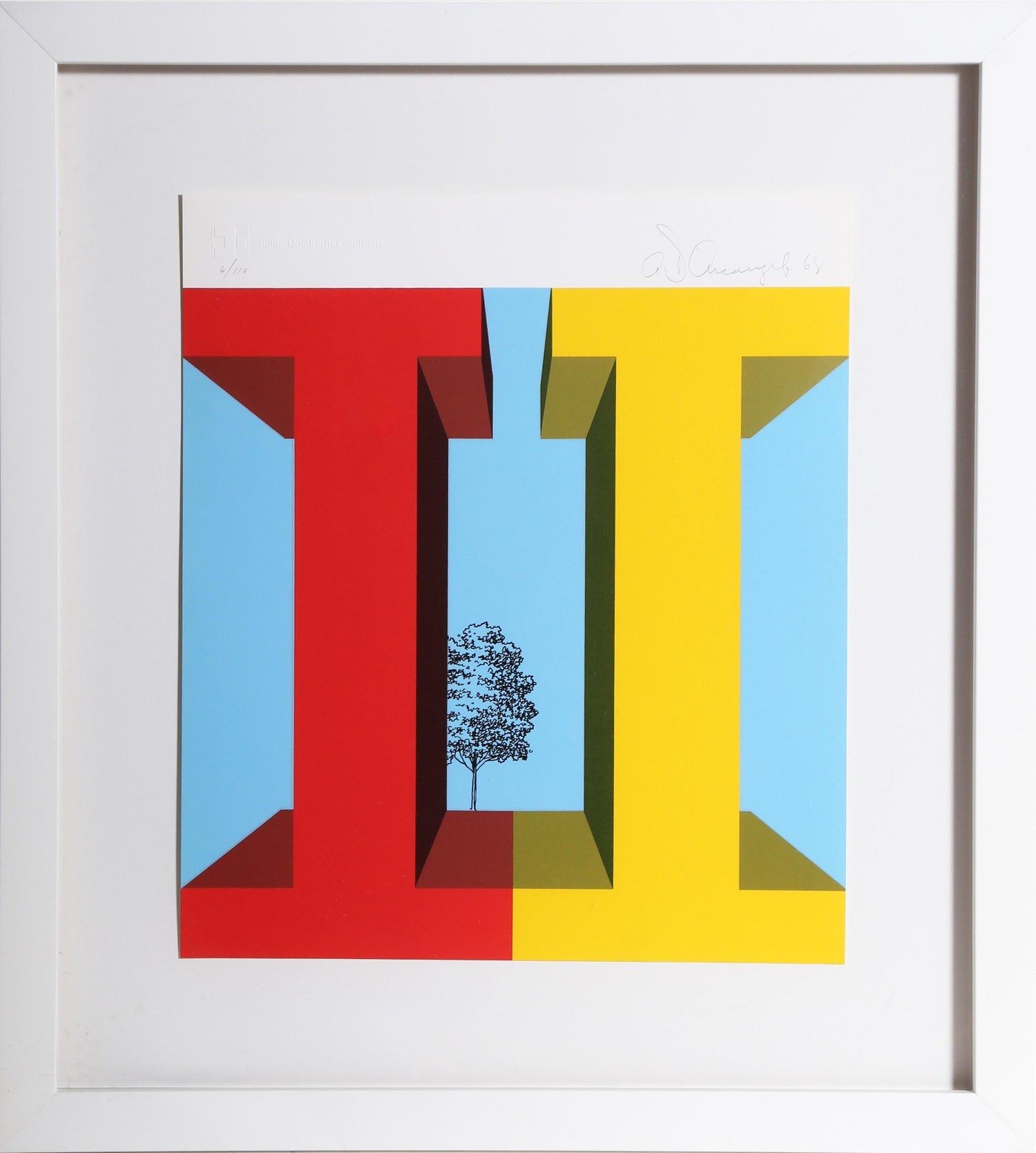 Pop Art Aspen Road Sign D'arcangelo Silkscreen Chiron Press Vintage Art Poster