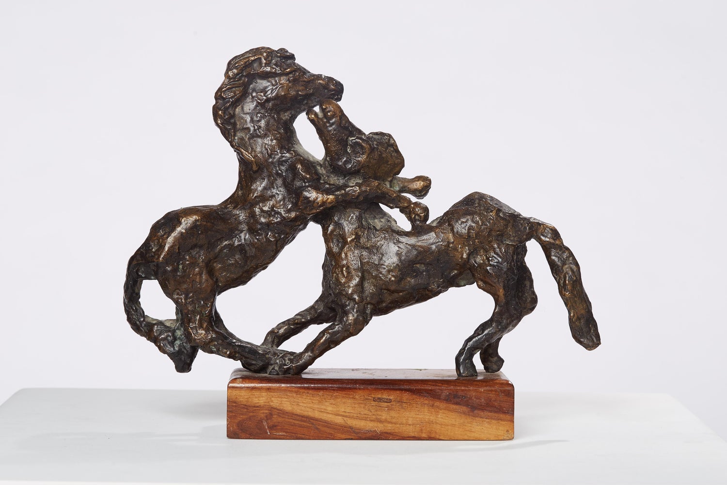 Polish Modernist Man ANTEATER Bronze Expressionist  Art Sculpture