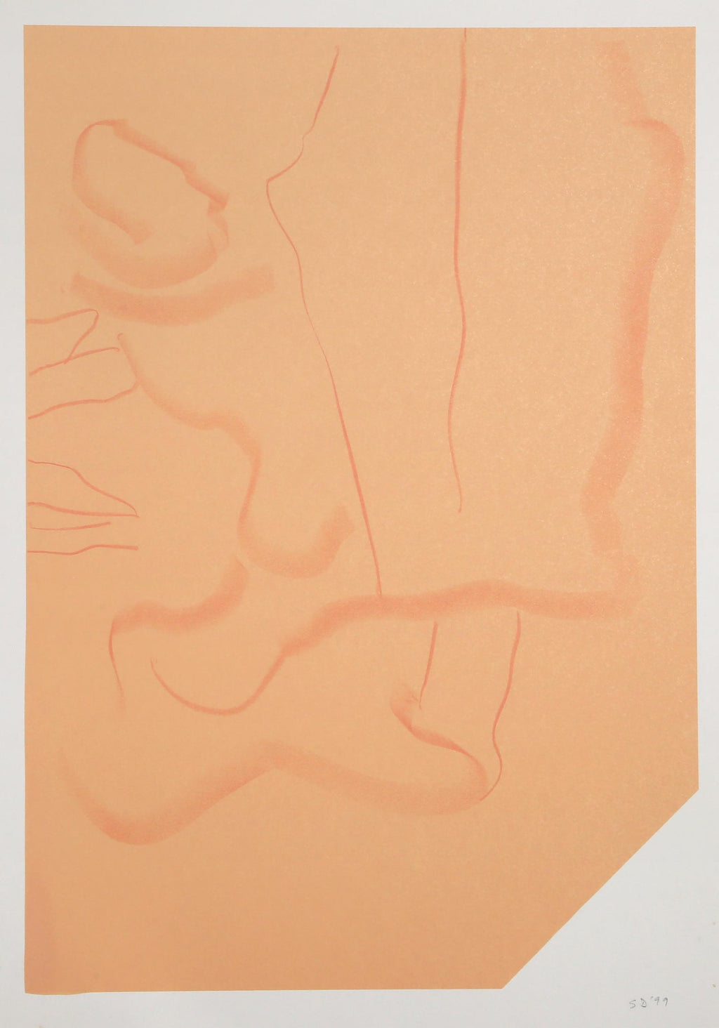 Michael Gross Israeli Minimalist Conceptual Art, Abstract Jerusalem Silkscreen