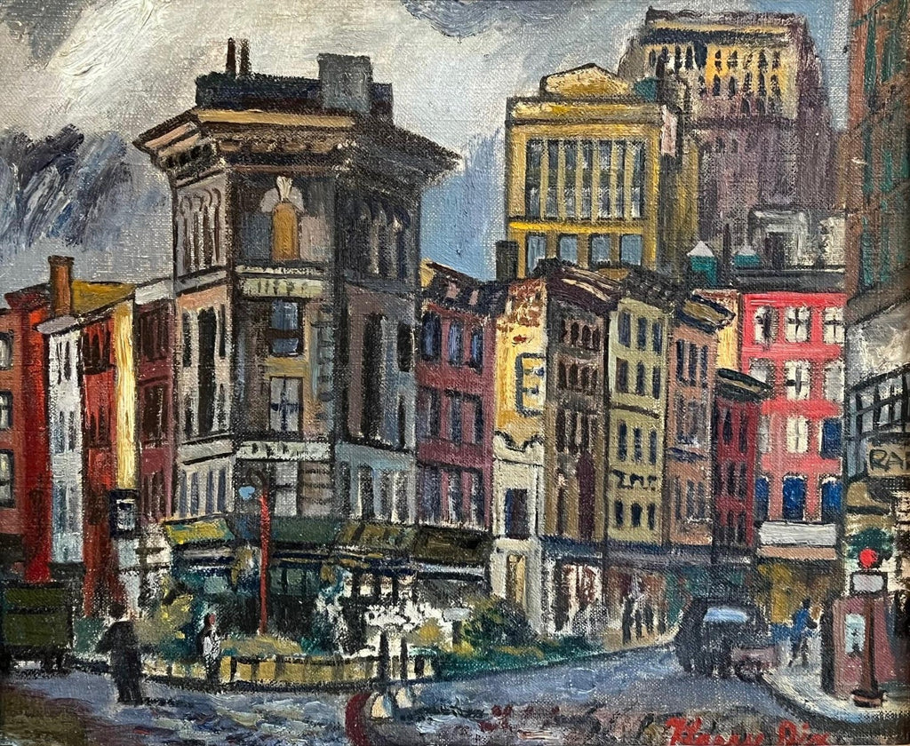 Cascade, Large Scale Modernist Oil Painting